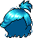 Black Funky Disco Hair, blue