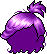 Black Funky Disco Hair, purple