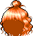 Black Coco Tresses, orange
