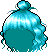 Black Coco Tresses, blue