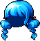 Fluffy Pigtails, blue