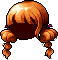 Fluffy Pigtails, brown