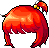 Black Sweetie Pie Hair, red