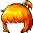 Black Sweetie Pie Hair, orange