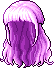 Black Aria Hair, purple