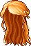 Black Spring Waltz Hair, orange