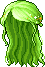Black Spring Waltz Hair, green