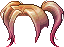 Black Blade-sharpened Hair, brown