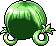 Double Hoop Hair, green