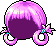 Double Hoop Hair, purple