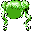 Black Moonlight Fairy Hair, green