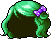 Black Spring Ribbon Hair, green