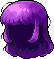 Black Princess Hair, purple