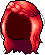 Black Leaf Goddess Hair, red