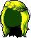 Black Leaf Goddess Hair, green