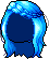 Black Leaf Goddess Hair, blue