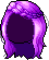 Black Leaf Goddess Hair, purple