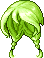 Black Danika Hair, green