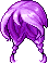 Black Danika Hair, purple