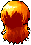 Black Female Jett Hair, orange
