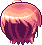 Medium Bob with Cropped Bangs, red