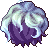 Black Oliver Hair, blue