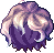 Black Oliver Hair, purple