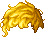 Black Let-it-be Hair, blonde
