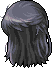 Black Waning Moon Hair