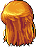 Black Waning Moon Hair, orange