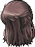 Black Waning Moon Hair, brown