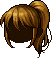 Black Samurai Ponytail, brown