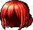 Princely Bob Hair, red