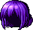 Princely Bob Hair, purple