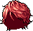 Mega Layered Hair, red