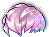 Black Victory Rider Hair, purple