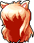 White Peculiar Hair, orange