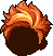 Black Flare Hair, brown