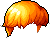 Black Street Flip Hair, orange