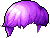 Black Street Flip Hair, purple