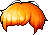 Black Singer Songwriter Hair, orange
