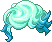 Black Candy Curl Hair, blue