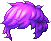 Black Mop Top, purple