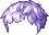 Black Popcorn Hair, purple