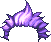 Spiky Hair, purple