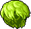 Black Soft-Curl Hair, green
