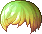 Black Daylight Hair, green