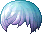 Black Daylight Hair, blue