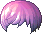 Black Daylight Hair, purple