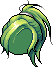 Black Warrior Hair, green